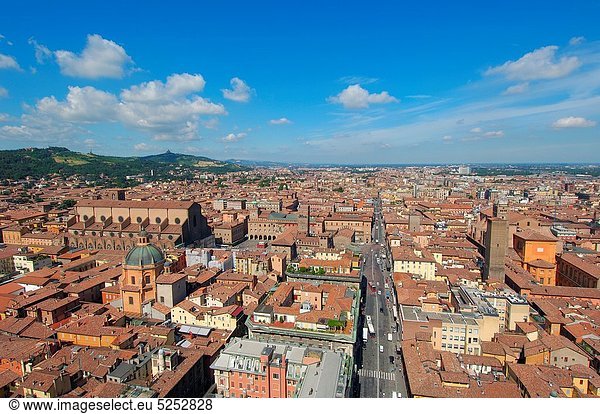 Europa  Emilia-Romangna  Luftbild  Bologna  Italien