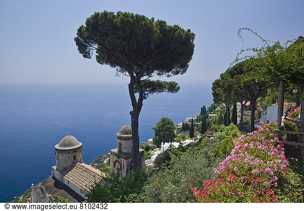 Europa Garten UNESCO-Welterbe Kampanien Italien Ravello Villa
