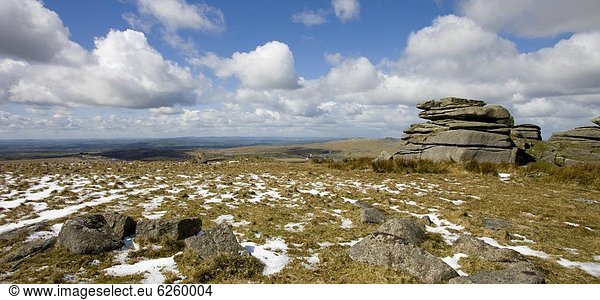 Europa Großbritannien schmelzen Höhle nebeneinander neben Seite an Seite Devon England Schnee