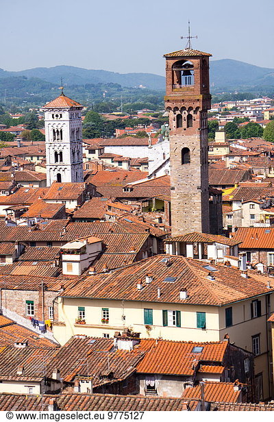 Europa Italien Lucca rechts Toskana