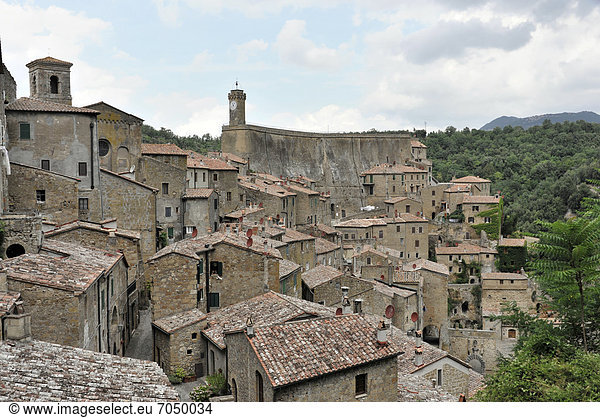 Europa Italien Sorano Toskana