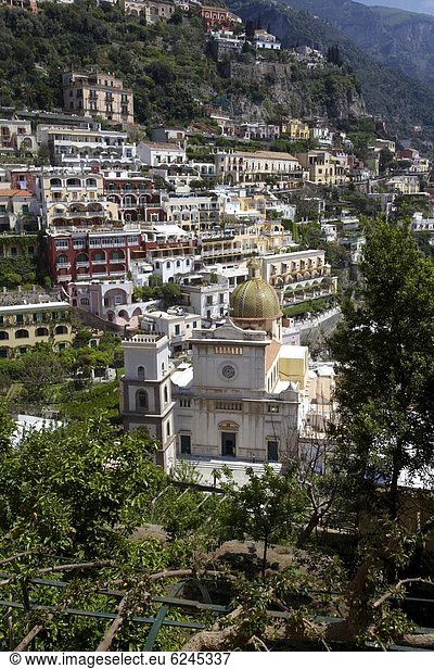 Europa  Kirche  Dorf  UNESCO-Welterbe  Amalfiküste  Kampanien  Italien