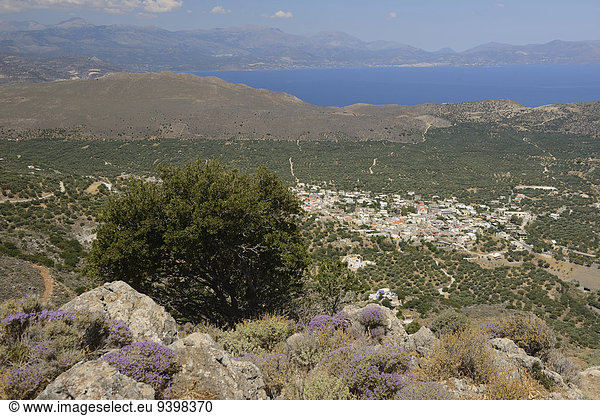 Europa Landschaft Insel Griechenland Kreta griechisch