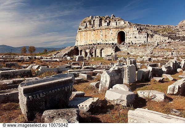 Europa Ruine Ansicht antik Türkei Provinz Aydin