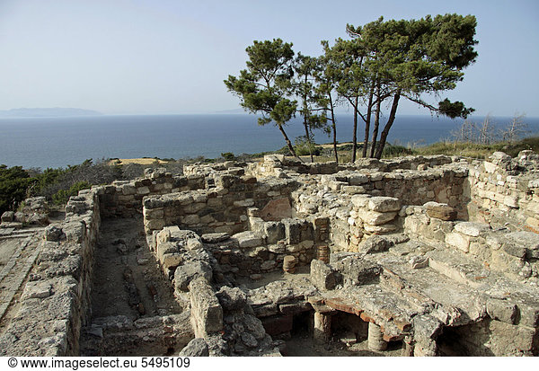 Europa Stadt Ruine antik Griechenland Rhodos