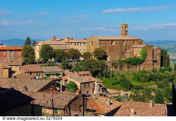 Europa UNESCO-Welterbe Italien Montalcino Toskana