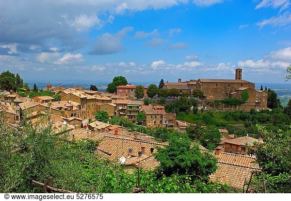 Europa UNESCO-Welterbe Italien Montalcino Toskana