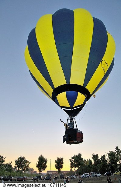 Europa Wärme Luftballon Ballon Himmel 1 Festival Katalonien Spanien