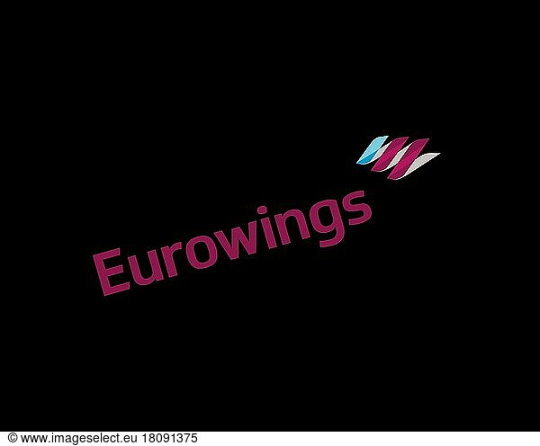 Eurowings Europe  gedrehtes Logo  Schwarzer Hintergrund