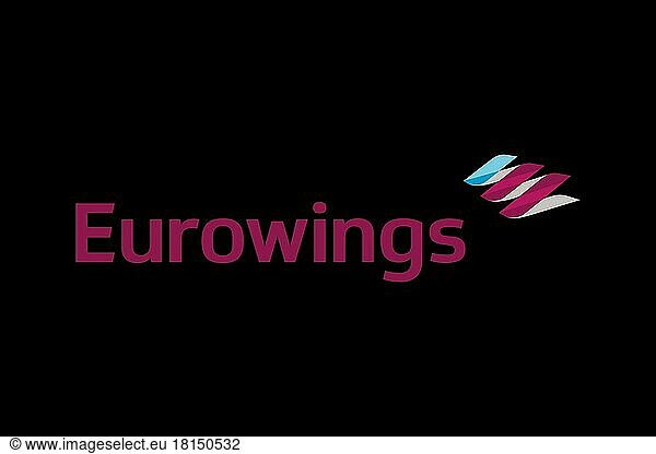 Eurowings Europe  Logo  Schwarzer Hintergrund