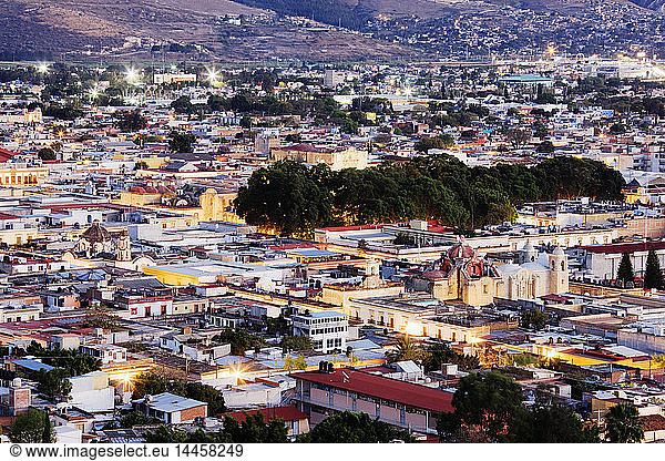 Evening View of the City of Oaxaca