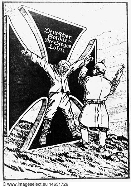 events events, First World War / WWI, propaganda, British leaflet ...