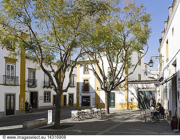 Evora in the Alentejo. The old town is part of the UNESCO World Heritage. Europe  Southern Europe  Portugal  March