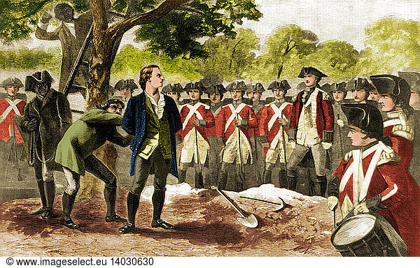 Execution of Nathan Hale Execution of Nathan Hale, 1776,1770s,1776 ...
