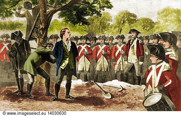 Execution Of Nathan Hale Execution Of Nathan Hale, 1776,1770s,1776 ...