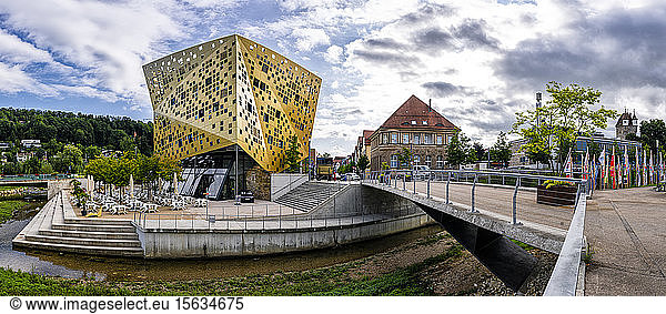 Exterior of Forum Gold And Silver House against sky  Baden-WÃ¼rttemberg  Germany