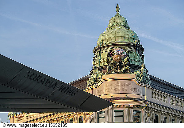 Exterior of Generali building against sky in Vienna  Austria