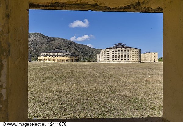 Exterior view of the Presidio Modelo  Model Prison  built in the late 1920's on Isla de la Juventud  Cuba.