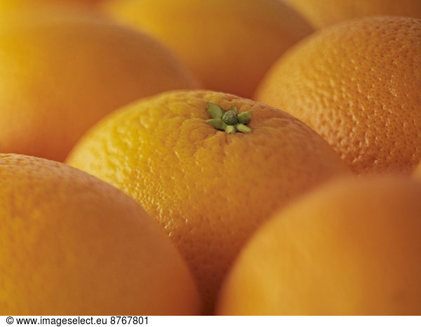 Extreme Nahaufnahme von Orangen