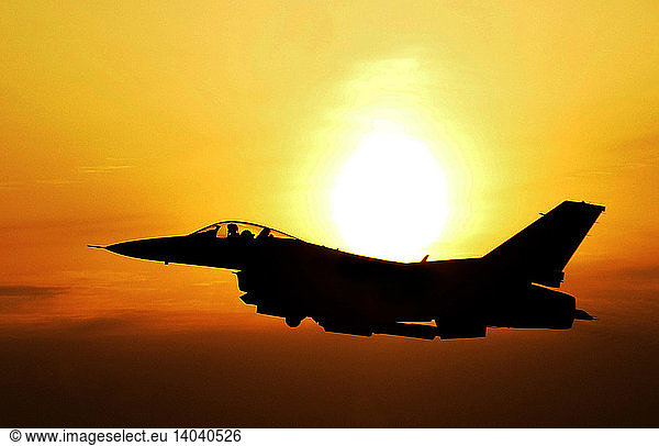 F-16 Fighting Falcon Flying Over Korea