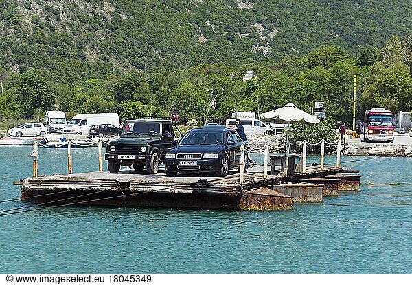 Fähre  Butrint  Vivar-Kanal  Albanien  Europa