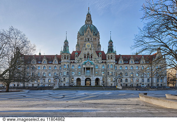 Facade of New town hall in Hanover