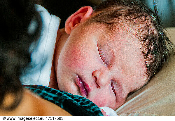 Face of a Newborn Baby sleeping
