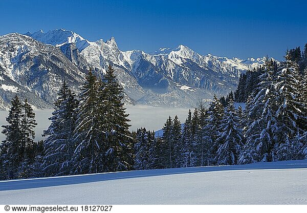 Falknis  2562 m  Glegghorn  2450 m  Vilan  2376 m  St. Gallen  Schweiz  Europa