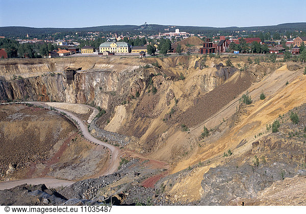 Falun copper mine  Dalarna  Sweden.
