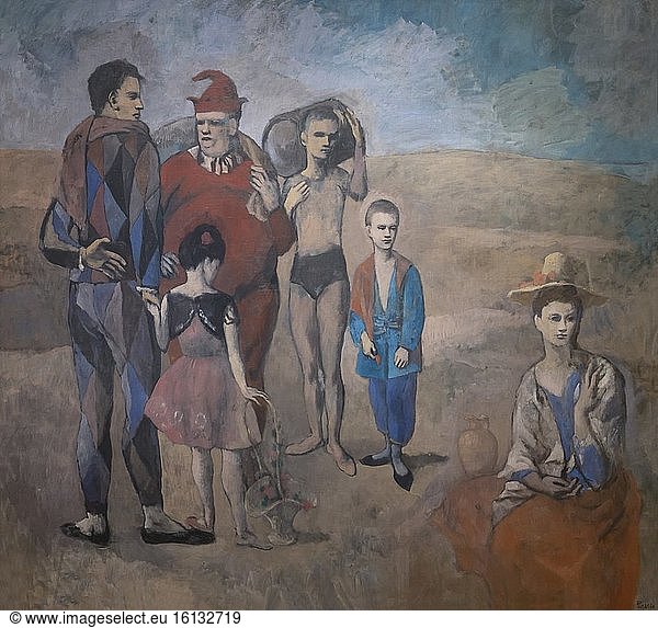 Familie der Saltimbanques  Pablo Picasso  1905  National Gallery of Art  Washington DC  USA  Nordamerika.