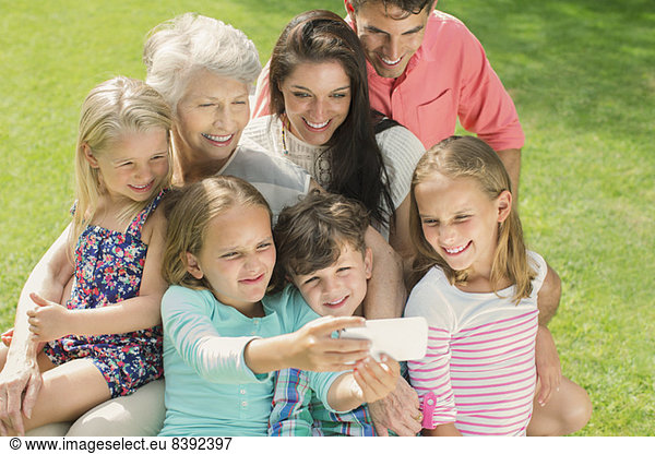 Familienaufnahmen mit dem Handy