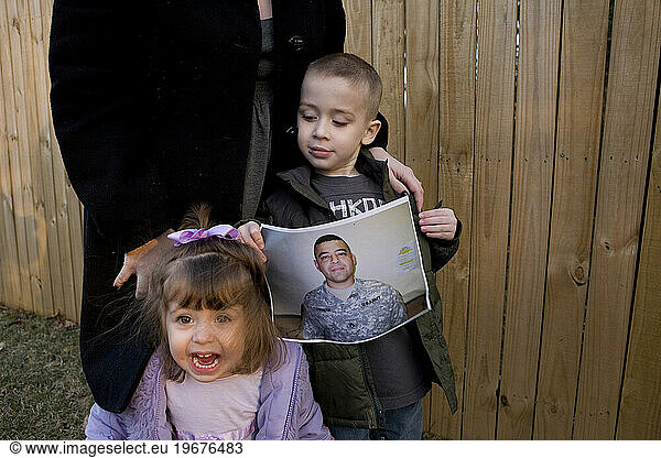 Family of US soldier based in Afghanistan on Inauguration day  January 20  2009.