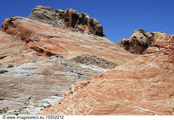 Farbige Sandsteinformationen  Valley of Fire State Park  Nevada  USA  Nordamerika