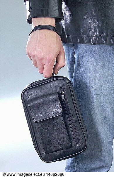 fashion  accessories  manbag  at wrist  Germany  1970s