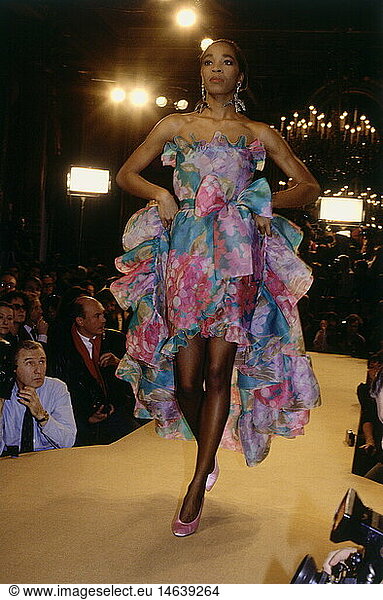 fashion  fashion show  Haute Couture  Paris  Yves Saint Laurent  summer collection 1988