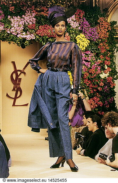 fashion  fashion show  Pret-a-Porter  Paris  Yves Saint Laurent  summer collection 1993