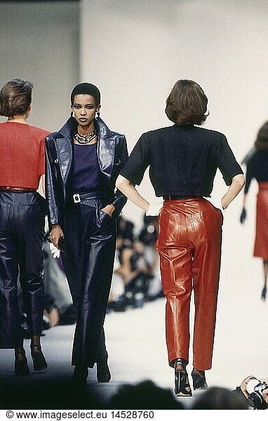 fashion  fashion show  Pret a Porter  Paris  Yves Saint Laurent  summer collection 1986