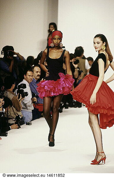 fashion  fashion show  Pret-A-Porter  Paris  Yves Saint Laurent  summer collection 1991