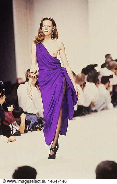 fashion  fashion show  Pret-a-Porter  Paris  Yves Saint Laurent  summer collection 1990