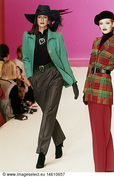 fashion  fashion show  Pret a Porter  Paris  Yves Saint Laurent  winter collection 1996 / 1997