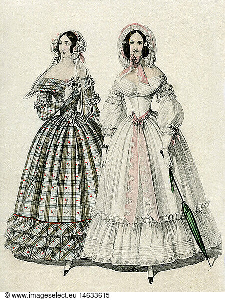 fashion  19th century  ladies fashion  Austria  lithograph  Vienna  1830
