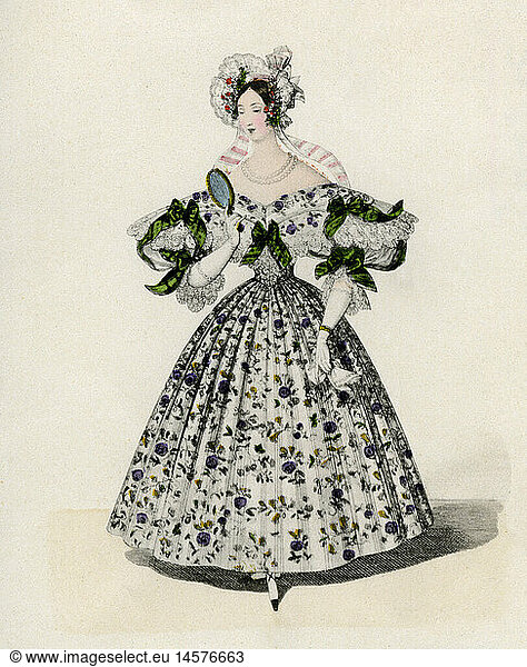 fashion  19th century  ladies fashion  Austria  lithograph  Vienna  November 1835