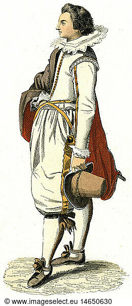 fashion  17th century  Netherlands  mens costume  nobleman  1609