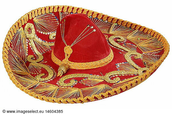 fashion  traditional costumes  sombrero  hat  Mexico  1970s  70s  20th century  historic  historical  sombreros  hats  headpiece  headpieces  brim  brim of a hat  decorative  sequins  embroider  broider  embroidering  broidering  embroidered  broidered  embroiders  broiders  embroidered  broidered  embroidered  Mexican  costume  souvenir  clipping  cut out  cut-out  cut-outs
