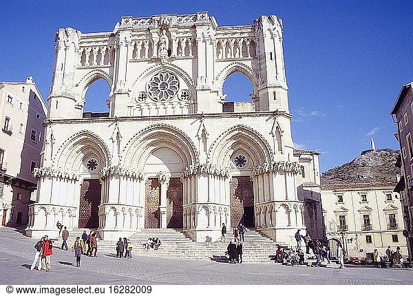 Fassade der Kathedrale. Cuenca  Kastilien-La Mancha  Spanien.