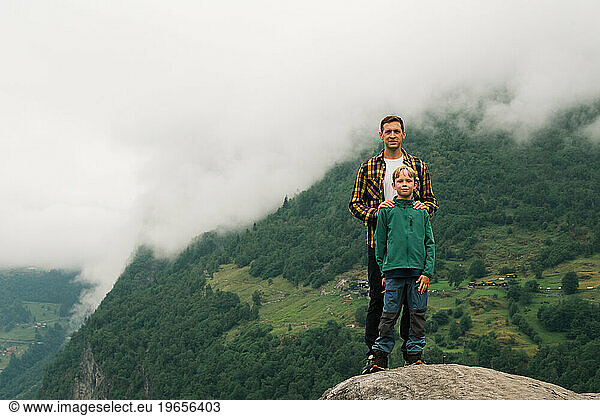father and soon stood on a fjord in Norway posing for a picture
