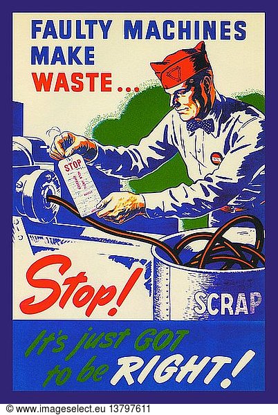 Faulty Machines Make Waste 1944
