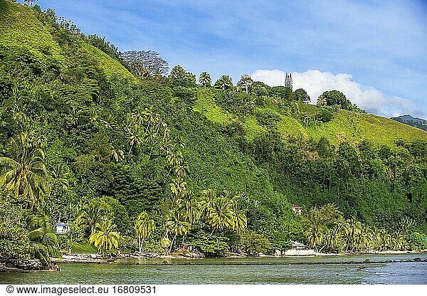 Fautaua-Tal. Die Rivi?res von Tahiti. Fauoro-Fluss in Teahupoo. Papeete Tahiti nui Französisch-Polynesien Frankreich.