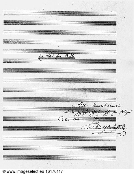 Felix Mendelssohn / Song Without Words.