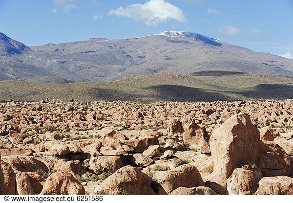 Felsbrocken  Wüste  Anordnung  Bolivien  Südamerika